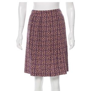 Chanel Logo Printed Silk Skirt sold